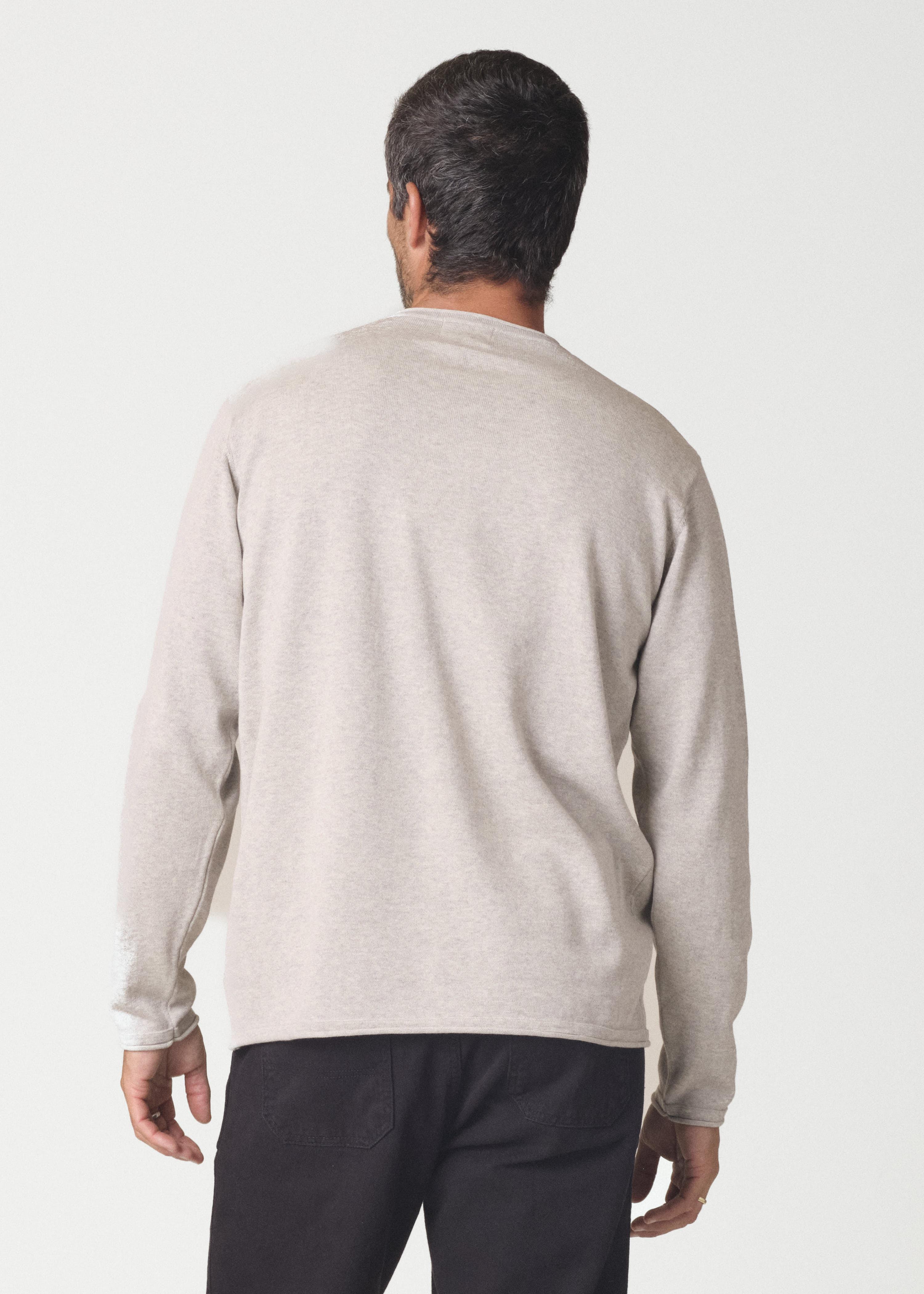 Klitmøller Noah Knit Cream Melange Strickpullover Herren creme